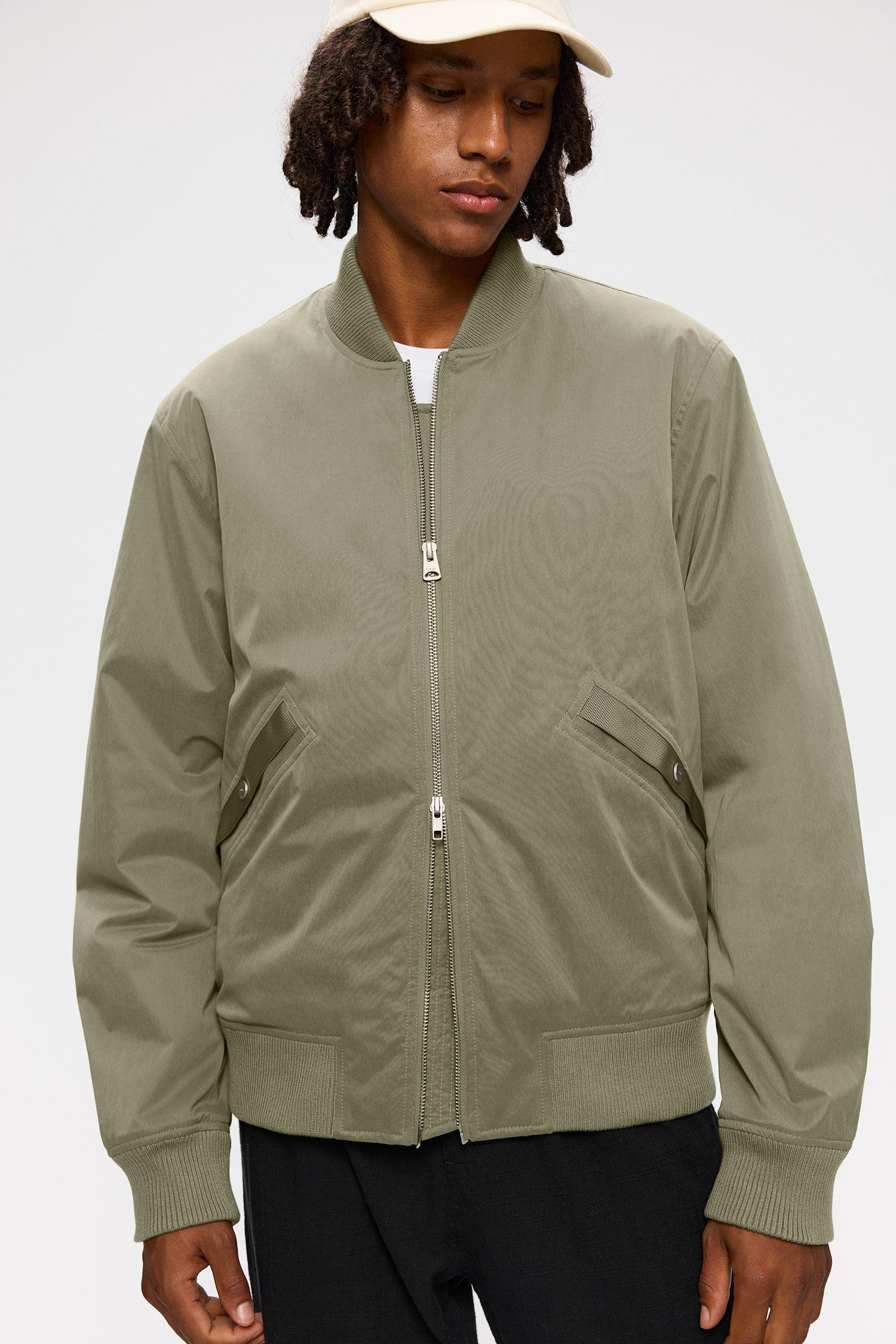 Elvine Alde Silver Green Herren Bomberjacke Wasserabweisend grüngrau